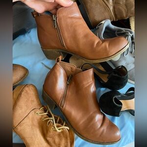 Dressy boots ankle leather like